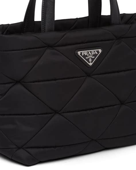 prada nylon padded tote|Prada tessuto nylon price.